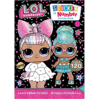 lol surprise sticker by number activity book