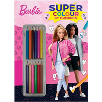 Barbie Super Colour by Numbers Book barbie super colour by numbers book