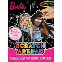 barbie scratch art pad