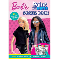 barbie paint with water poster book