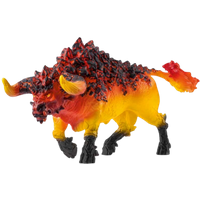 schleich fire bull figure