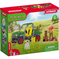schleich farm world working in the forest playset