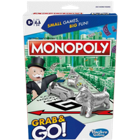 hasbro monopoly grab & go portable card game