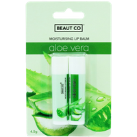 beaut co moisturising aloe vera lip balm twin pack – 4.5 g