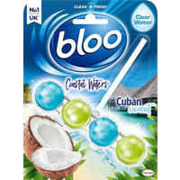 bloo coastal waters cuban coconut toilet rim block – 50 g