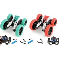2.4GHz RC 360° Stunt Car with LED Lights: Green 2.4ghz rc 360° stunt car with led lights: green