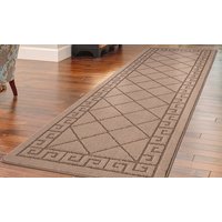 non slip gel back door entrance mat: 80cm x 300cm / red