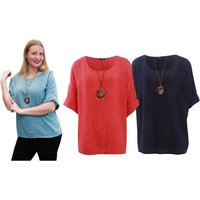 love my fashions women’splain necklace tunic top: light grey/18 20