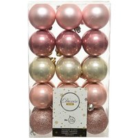 Decoris Season Pink Christmas bauble set - 30 pcs decoris season pink christmas bauble set – 30 pcs
