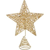 gisela graham gold glitter top star