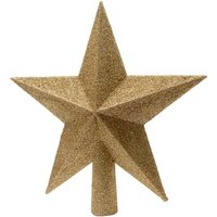 decoris gold glitter top star