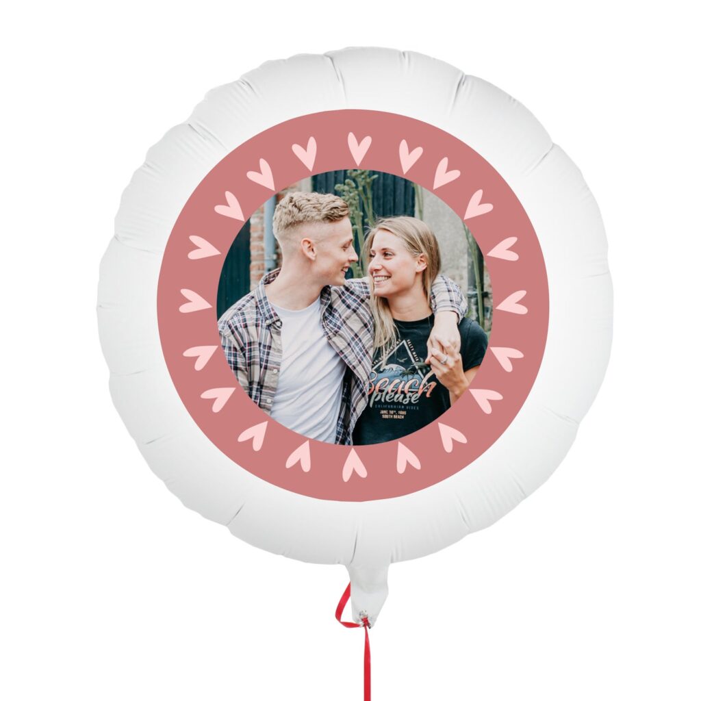 Balloon with photo and text balloon with photo and text