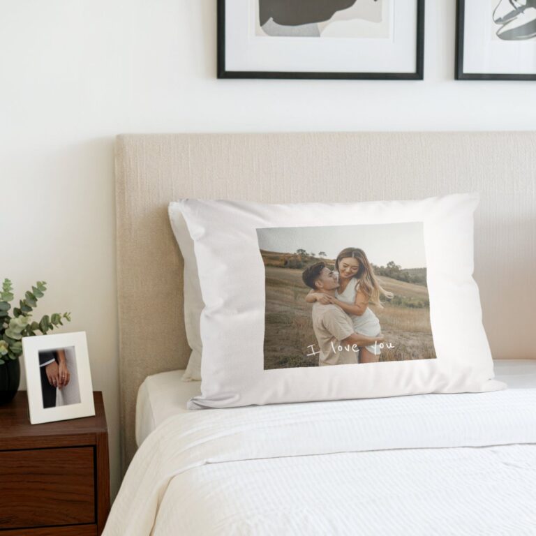Personalised cushion - White - 50 x 60 cm personalised cushion – white – 50 x 60 cm