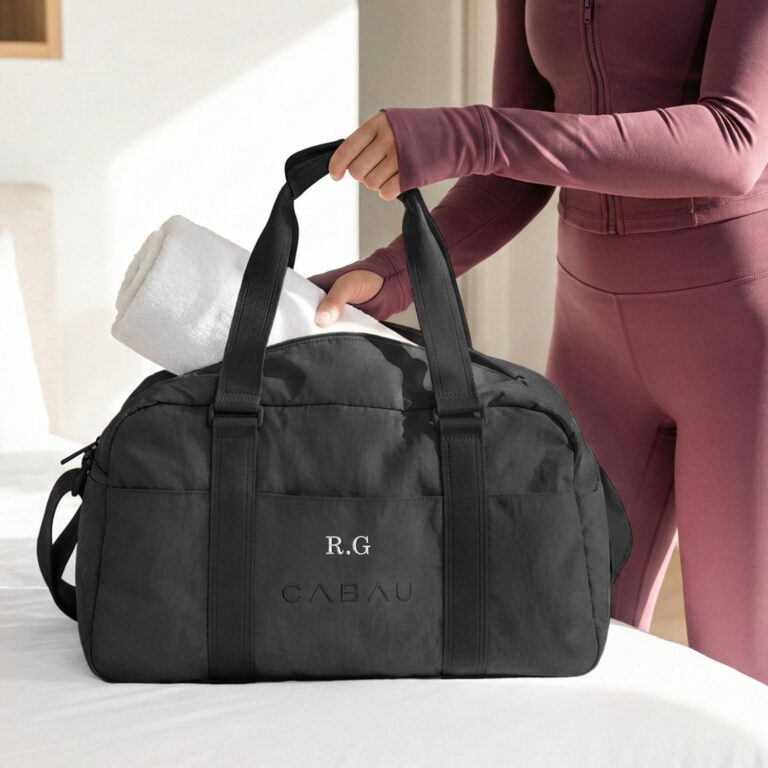 personalised bloom bag – black