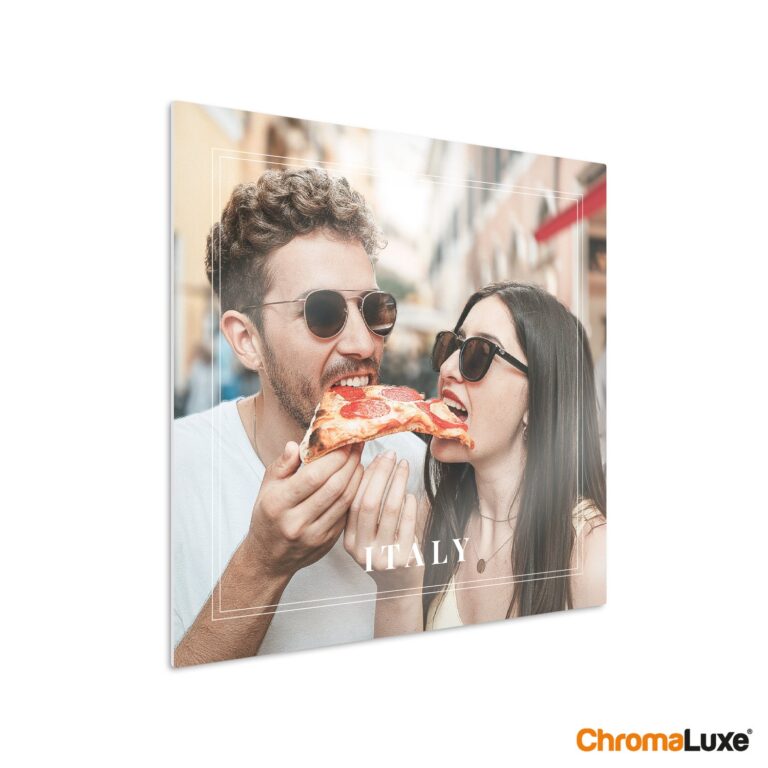 personalised aluminium print – 40 x 40 cm