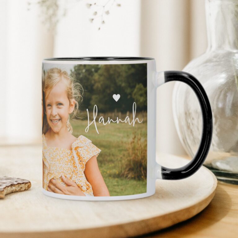 personalised mug – black