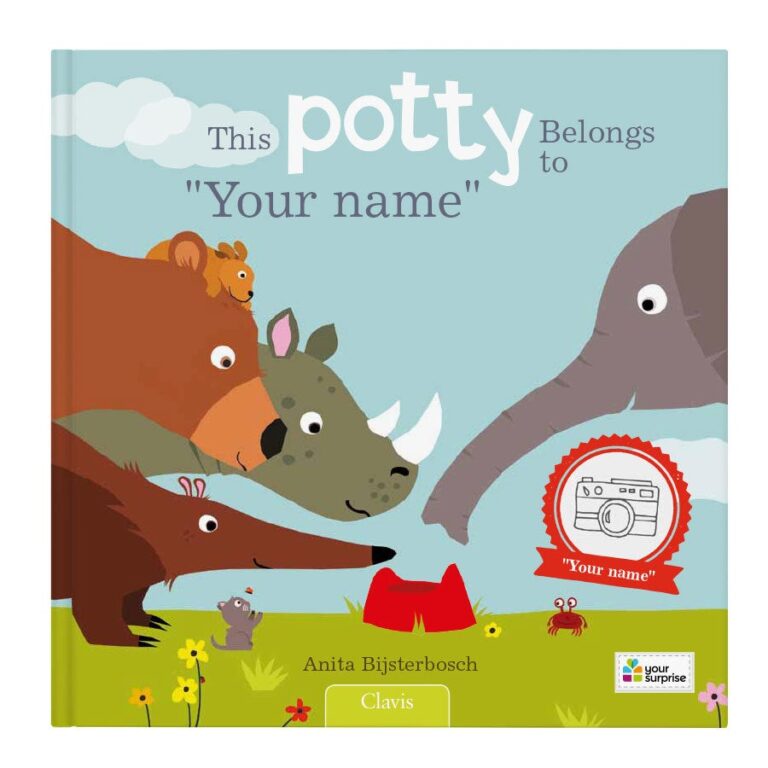 personalised children's book – this potty belongs to – hardcover