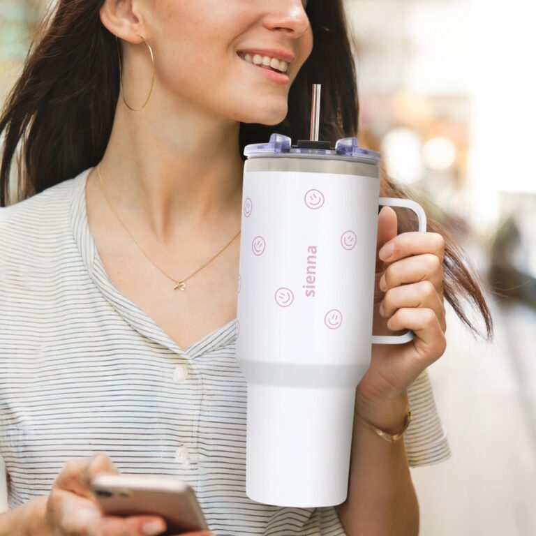 tumbler with straw 1,2l – personalised