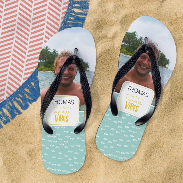 Personalised flip-flops personalised flip flops