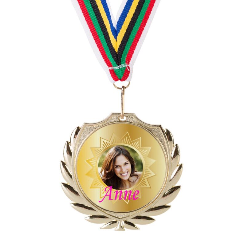 Personalised medal - Gold personalised medal – gold