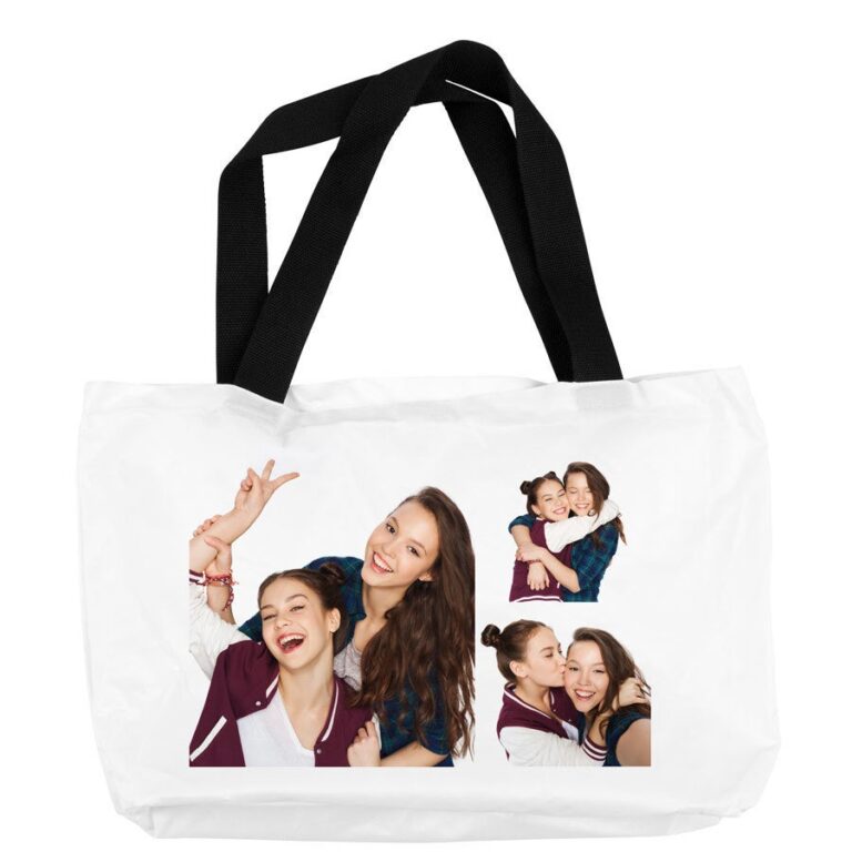 personalised shopping bag – white