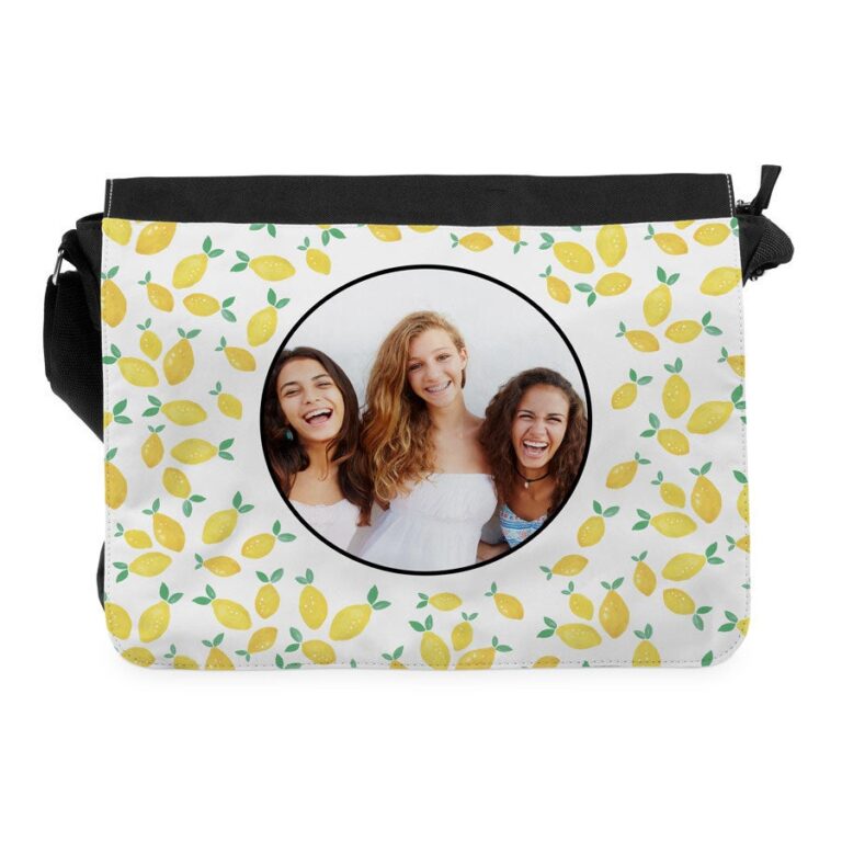 Personalised messenger bag - Large personalised messenger bag – large
