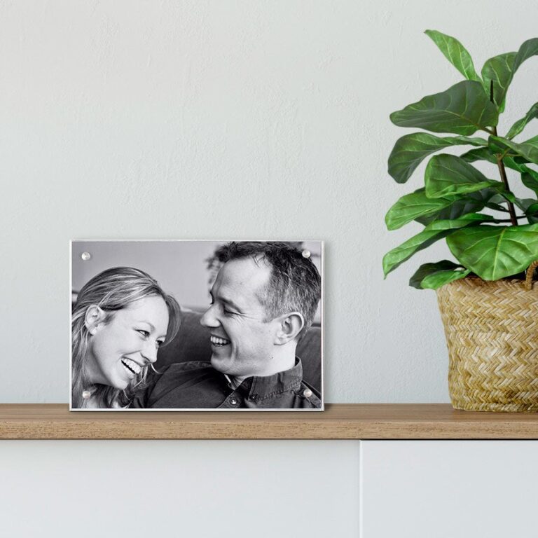 personalised photo print – transparent acrylic block – 7 x 4.5 cm