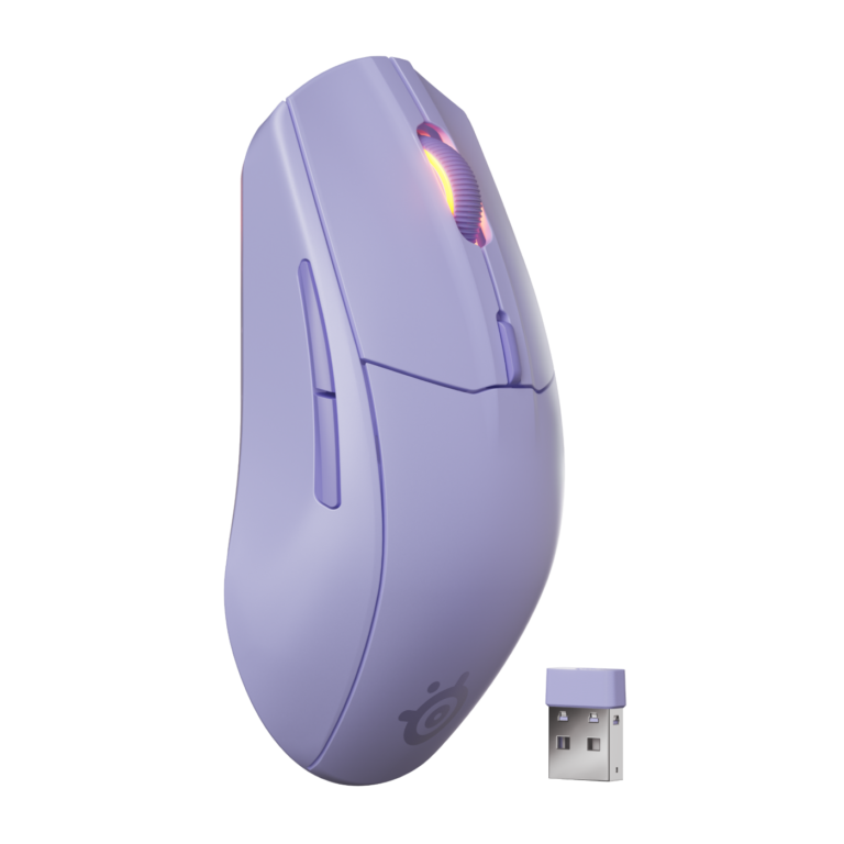 steelseries rival 3 gen 2 wireless gaming mouse | lavender