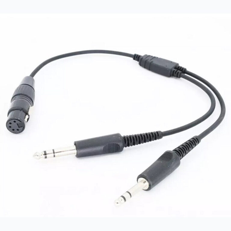 aviation headset for airbus 5 pin xlr to for ga dual plugs adapter accessories