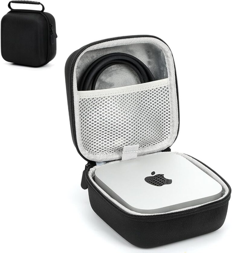 heavy duty storage box for apple mac mini m4 shockproof accessories hard case