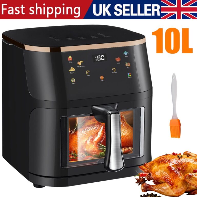 10l large air fryer 1400w low fat oil free healthy oven frying kitchen cooker