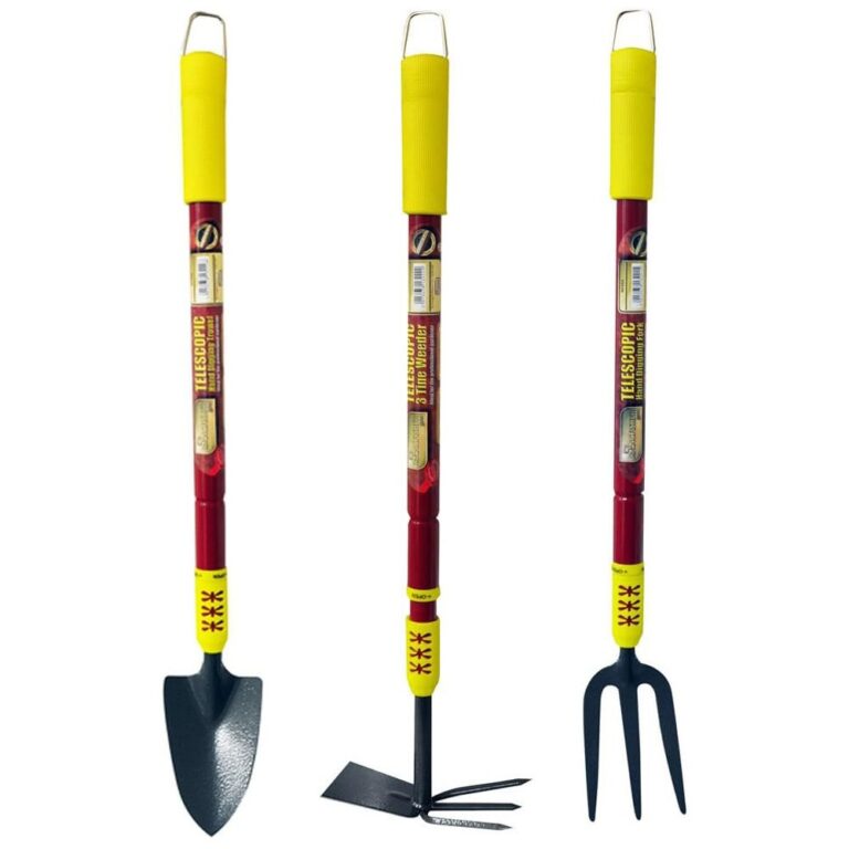 3pc Telescopic Garden Hand Tools Set Fork Trowel Weeder / Hoe Extending Handles 3pc telescopic garden hand tools set fork trowel weeder / hoe extending handles