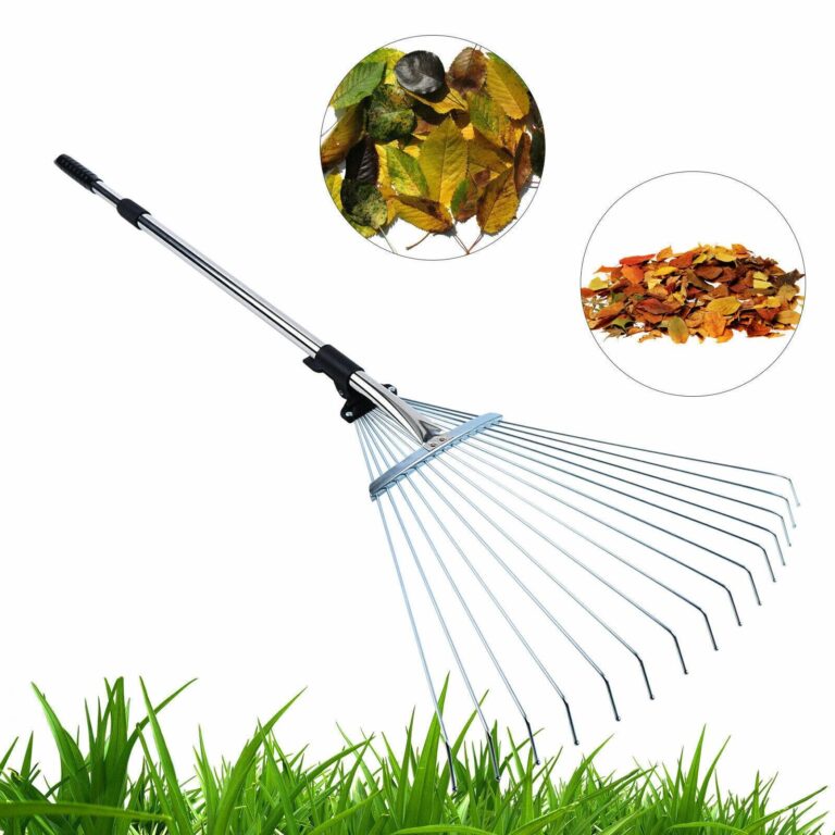 Adjustable Telescopic Metal Garden Rake Tools Leaf Telescopic Handle Lawn Grass adjustable telescopic metal garden rake tools leaf telescopic handle lawn grass