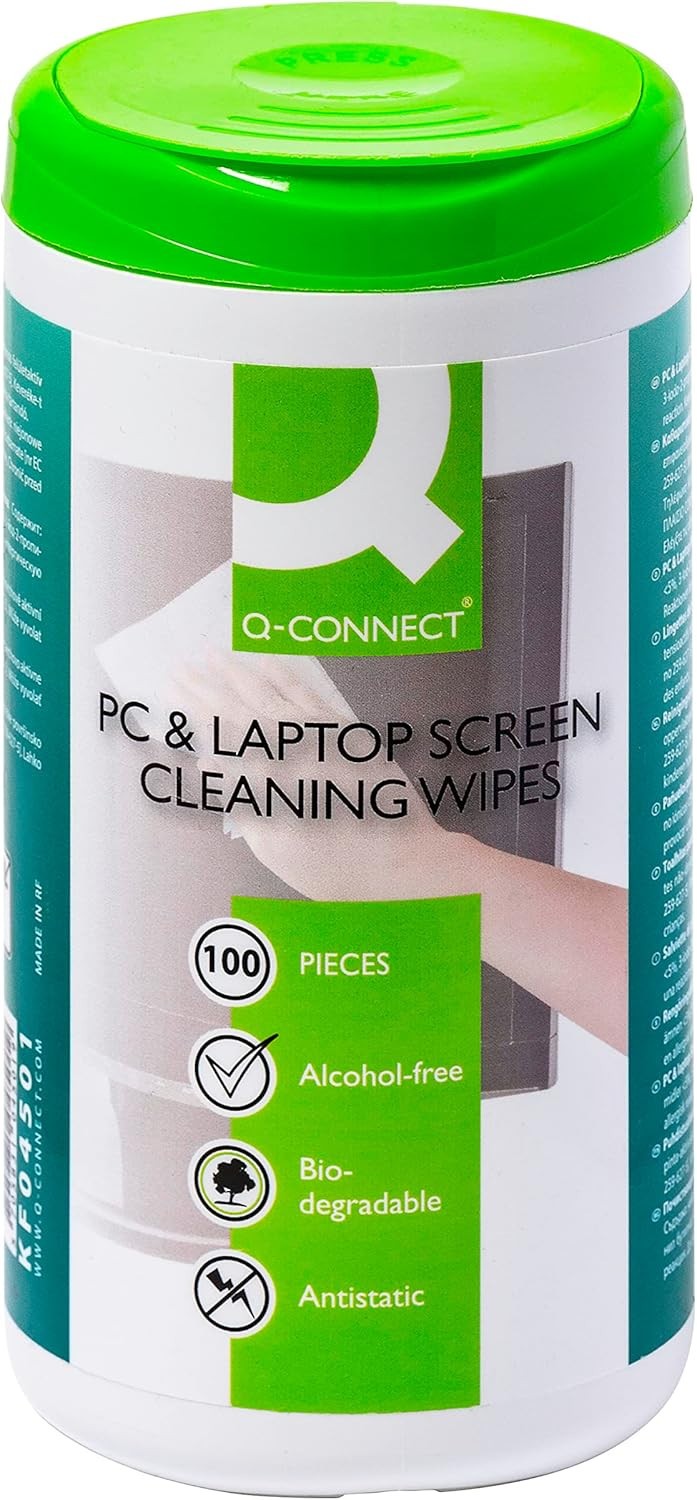 screen cleaning wet wipes dispenser tub 100pcs / computer accessories/type for