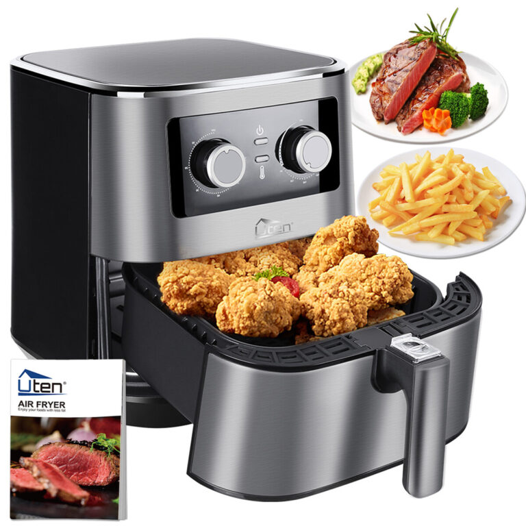 Uten 5.5L Air Fryer Frying Chips Oil Free Low Fat Healthy Cooker Family Size XL uten 5.5l air fryer frying chips oil free low fat healthy cooker family size xl