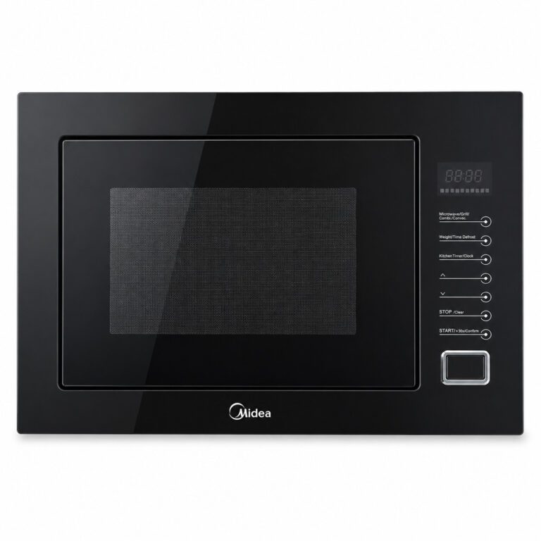 midea 25l built in combination microwave black 900w integrated kitchen oven
