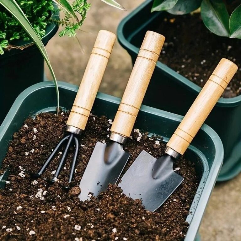 Mini Garden Tool Set Rake, Trowel & Shovel for Succulents mini garden tool set rake, trowel & shovel for succulents