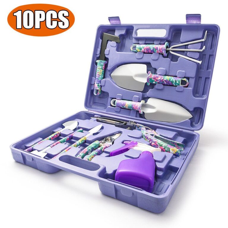 Garden Tool Set Gardening Kit Hand Tools Shovel Rake Shear Spray Bottle 10PCS garden tool set gardening kit hand tools shovel rake shear spray bottle 10pcs