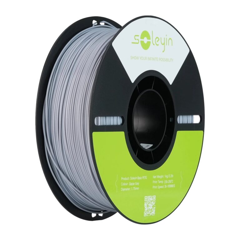 Soleyin Basic PETG 3D Printing Filament 1kg - Glacier Gray soleyin basic petg 3d printing filament 1kg – glacier gray
